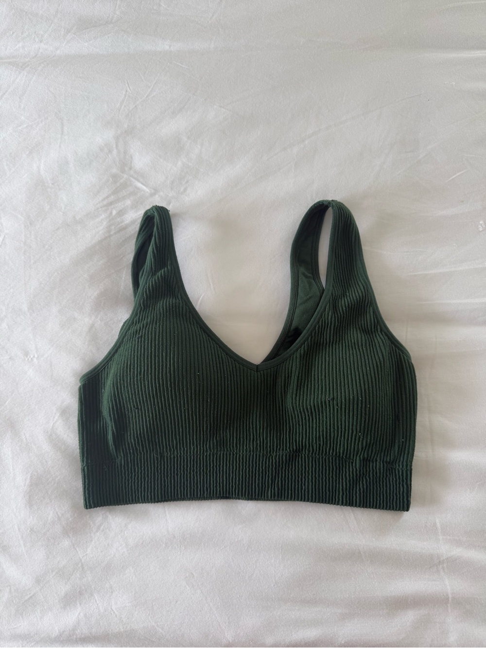 Aerie green longline bra with removable pads